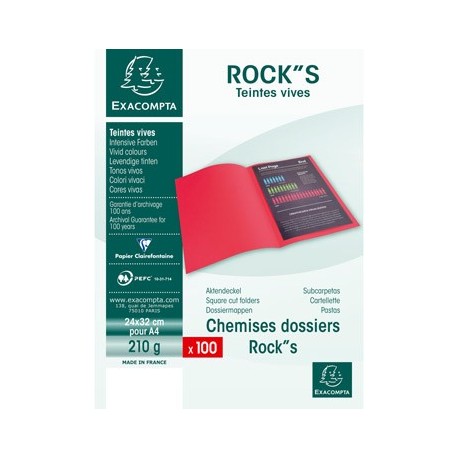 Lot de 100 chemises rock’s rouge turc