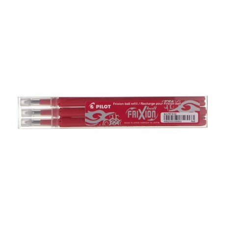 PILOT Set de 3 recharges Frixion pointe bille 0,7 mm Rouge