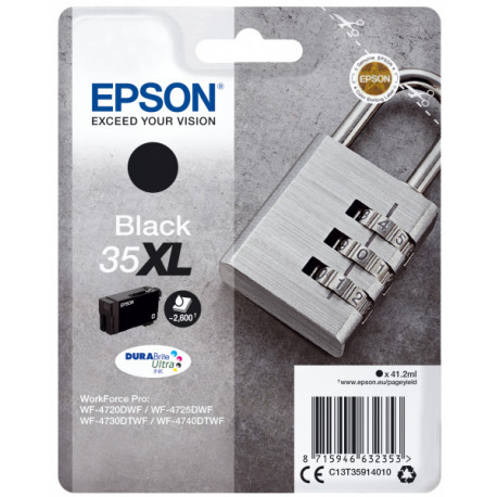 EPSON 35XL Cartouche encre Durabrite Ultra Noir 41,2ml