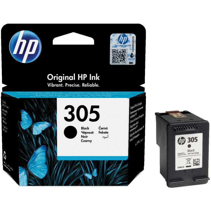 HP 305 Pack de 2 Cartouches d'encre trois couleurs authentique (3YM61AE)