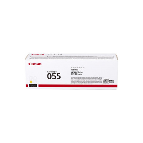 CANON CRG055 Cartouche Toner Jaune 2 100 pages