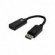 Câble Displayport mâle / HDMI femelle - compatible Full HD 1080p - HDMI 1.3 - noir