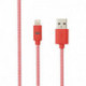 Câble USB / Lightning nylon tressé 1m