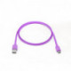 Câble USB-C / USB plat USB 3.1 gen 2 - 1m - Violet