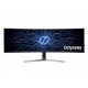 SAMSUNG Ecran 49'' Gaming incurvé - C49RG90SSP - Ultra large - QLED - 32 9 - VA - 1x HDMI - 4x USB - 2x DP