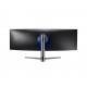 SAMSUNG Ecran 49'' Gaming incurvé - C49RG90SSP - Ultra large - QLED - 32 9 - VA - 1x HDMI - 4x USB - 2x DP