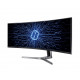 SAMSUNG Ecran 49'' Gaming incurvé - C49RG90SSP - Ultra large - QLED - 32 9 - VA - 1x HDMI - 4x USB - 2x DP