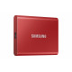 SAMSUNG SSD Externe T7 - 2To - rouge métallique - USB 3.2 - Gen. 2 - MU-PC2T0R WW