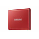 SAMSUNG SSD Externe T7 - 2To - rouge métallique - USB 3.2 - Gen. 2 - MU-PC2T0R WW