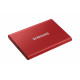 SAMSUNG SSD Externe T7 - 2To - rouge métallique - USB 3.2 - Gen. 2 - MU-PC2T0R WW