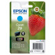 EPSON 29 Cartouche Fraise Encre Claria Home Cyan 3,2ml Alarme