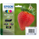 EPSON 29 Multipack Fraise Encre Claria Home - Noir 5,3ml + Cyan, Jaune, Magenta 3,2 Alarme