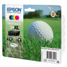 EPSON 34XL Pack 4 cartouches Golf - Noir (16,3ml), Cyan, Jaune, Magenta (10,8ml)