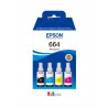 EPSON 664 Multipack Encre Ecotank Noir, Cyan, Jaune, Magenta - 4x70ml