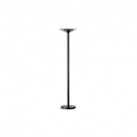 UNILUX Lampadaire Variaglass Noir à LEDS avec vasque verre - H180cm