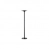 UNILUX Lampadaire Variaglass Noir à LEDS avec vasque verre - H180cm