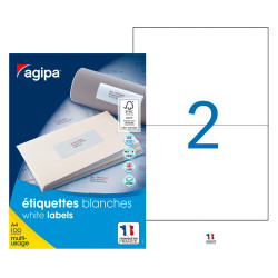 APLI Boîte de 200 étiquettes multi-usages blanche 210 x 148,5mm