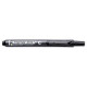 PENTEL Marqueur permanent retractable rechargeable et pointe ogive Noir