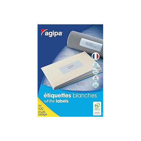 APLI 25 etiquettes multi-usage 199.6x289.1 Blanc