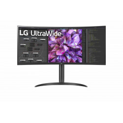 ECRAN 34" LG 34WQ75C-B Incurvé Noir - 2xHDMI DP 2xUSB USB-C - 2 Haut-Parleurs 7W - Inclinable - Hauteur ajustable