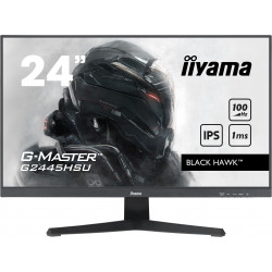 Ecran 24" IIYAMA G-Master G2445HSU-B1 Black Hawk - 16 9 - 1xHDMI 1xDP USB HUB - Haut-Parleurs - FreeSync Black Tuner