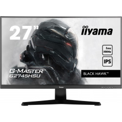 Ecran 27" IIYAMA G-Master G2745HSU-B1 Black Hawk - 16 9 - 1xHDMI 1xDisplayPort USB HUB - Black Tuner