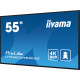 Ecran 54,6" LFD IIYAMA LH5560UHS-B1AG - 24 7 - 4K - 16 9 - 3xHDMI 2xUSB 1xRJ45 LAN 1xRS-232c - Haut-Parleurs + Support mural