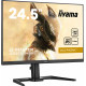 Ecran 25" IIYAMA G-MASTER GB2590HSU-B5 Gold Phoenix - IPS 240Hz - HDMI USB DP - Black Tuner FreeSync Premium - Hauteur réglable