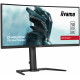 Ecran 34" IIYAMA G-MASTER GB3467WQSU-B5 Red Eagle Incurvé 21 9 FreeSync 165Hz - 2xDP 2xHDMI 4xUSB3 Black tuner Hauteur réglable