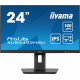 Ecran 23,8" IIYAMA ProLite XUB2493HSU-B6 - Dalle IPS Ultra mince - 16 9 - 100Hz - HDMI DP USB HUB Haut-Parleurs - Pied réglable