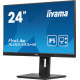 Ecran 23,8" IIYAMA ProLite XUB2493HSU-B6 - Dalle IPS Ultra mince - 16 9 - 100Hz - HDMI DP Haut-Parleurs - Pied réglable hauteur