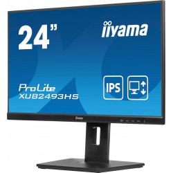 Ecran 23,8" IIYAMA ProLite XUB2493HSU-B6 - Dalle IPS Ultra mince - 16 9 - 100Hz - HDMI DP Haut-Parleurs - Pied réglable hauteur