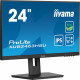 Ecran 23,8" IIYAMA ProLite XUB2463HSU-B1 - IPS Ultra mince - HDMI DP USB HUB (3.2) - Haut-Parleurs -Pied réglable - Produit eco