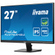 Ecran 27" IIYAMA ProLite XU2763HSU-B1 - IPS Ultra mince - 100Hz - 1xHDMI 1xDP 2xUSB HUB (3.2) - Haut-Parleurs - Produit eco