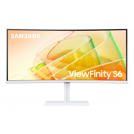 ECRAN 34" SAMSUNG LS34C650TAUXEN - S65TC ViewFinity Blanc WQHD - 21 9 - VA - Incurvé - 100Hz -Thunderbolt4 - HDMI DP USB