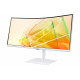 ECRAN 34" SAMSUNG LS34C650TAUXEN - S65TC ViewFinity Blanc WQHD - 21 9 - VA - Incurvé - 100Hz -Thunderbolt4 - HDMI DP USB