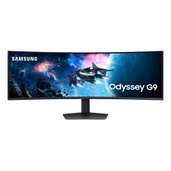 Ecran 49" Samsung Gaming Odyssey G9 Incurvé - 240Hz - 5120x1440 - DP HDMI USB 3.0 - Hauteur réglable - Inclinable - Orientable