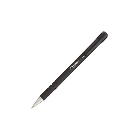 QCONNECT Stylo Bille Retractable 0.7Mm Noir