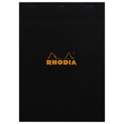 RHODIA Bloc Notes Rhodia A4 80F 5X5 - Noir