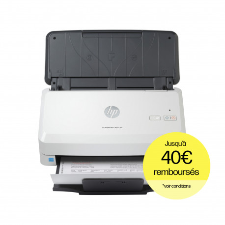 HP ScanJet Pro 3000 s4 Scanner à défilement recto-verso - 40 ppm - Chargeur auto 50 feuilles - recto-verso