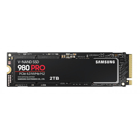 SAMSUNG SSD SERIE 980 PRO M.2 - 2To - 2280 PCIe 4.0 x4 NVMe 1.3c - MZ-V8P2T0BW