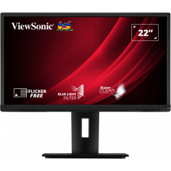 VIEWSONIC VG2240 Ecran 22" - 1920x1080 - SuperClear - 100Hz - 5ms - 250 cd m² - VGA HDMI DP USB - Pivotable - Hauteur réglable