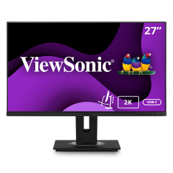 VIEWSONIC VG2756-2K Ecran 27" - 16 9 QHD LED - IPS - 350 cd m² - 5ms - HDMI DP Ethernet RJ45 - USB Type-C - Pied Ergonomique