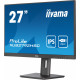 IIYAMA ProLite XUB2792HSC-B5 Ecran 27" IPS - 4ms - 250 cd m² - Ultra mince - 1920x1080 - HDMI DP USB-C USB - Pied réglable