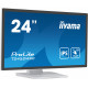 IIYAMA ProLite T2452MSC-W1 Ecran 23,8" Blanc Tactile PCAP Sans cadre - IPS - 1920x1080 - 14ms - 360cd m² - DP HDMI USB HUB 3.2