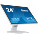 IIYAMA ProLite T2452MSC-W1 Ecran 23,8" Blanc Tactile PCAP Sans cadre - IPS - 1920x1080 - 14ms - 360cd m² - DP HDMI USB HUB 3.2