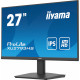 IIYAMA ProLite XU2793HS-B6 - Ecran 27" Ultra Mince - IPS 16 9 - 100Hz - 250cd m² - 1920x1080 - HDMI DP Haut-parleurs 2 x 2W