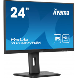 IIYAMA ProLite XUB2497HSN-B1 - Ecran 24" Ultra mince - IPS - 1920x1080 - 100Hz - 1ms - HDMI DP USB-C dock 3xUSB Pied réglable