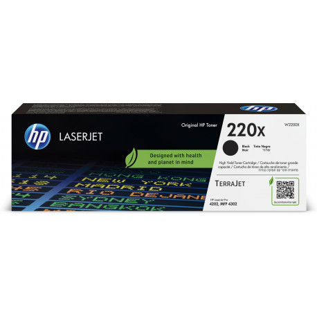 HP 220X Noir Toner haute capacité authentique - 7500 pages (W2200X)