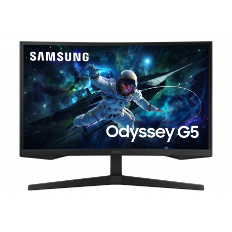 Ecran 27" Samsung Gaming ODYSSEY G5 Incurvé - 165Hz - 300cd m² - 1ms - 1xHDMI 1xDP - Pied Ajustable en Inclinaison